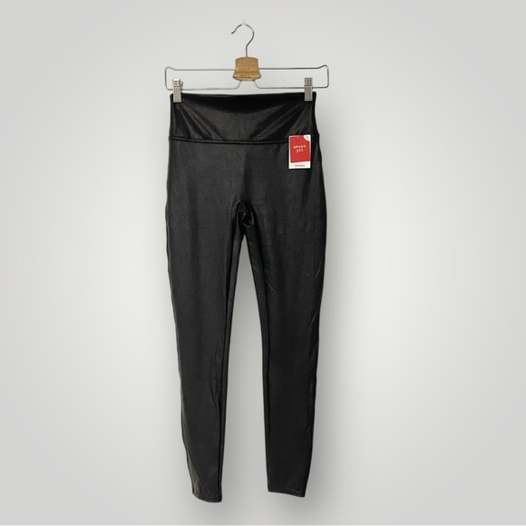 NWT SPANX Faux Leather Leggings Sz XL - Picture 2 of 12